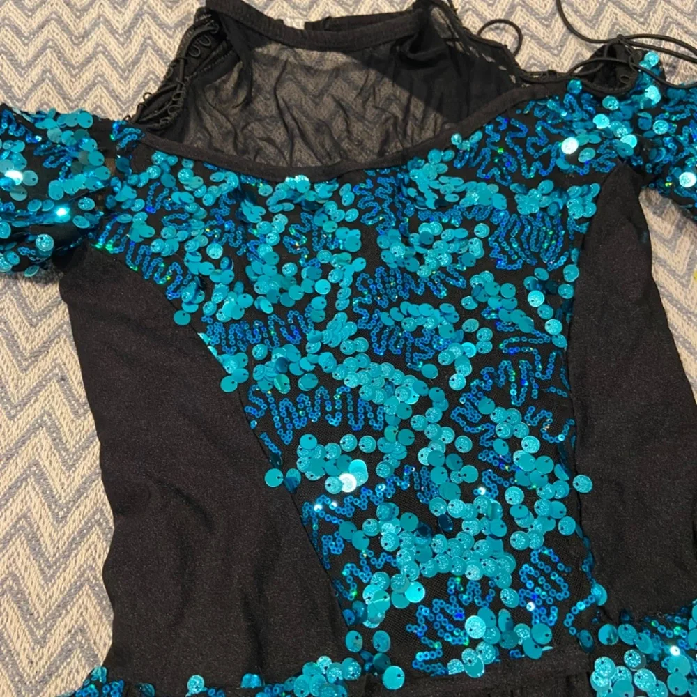 A Wish Come True Dance Costume Me & You with Blue Sequined Detailing